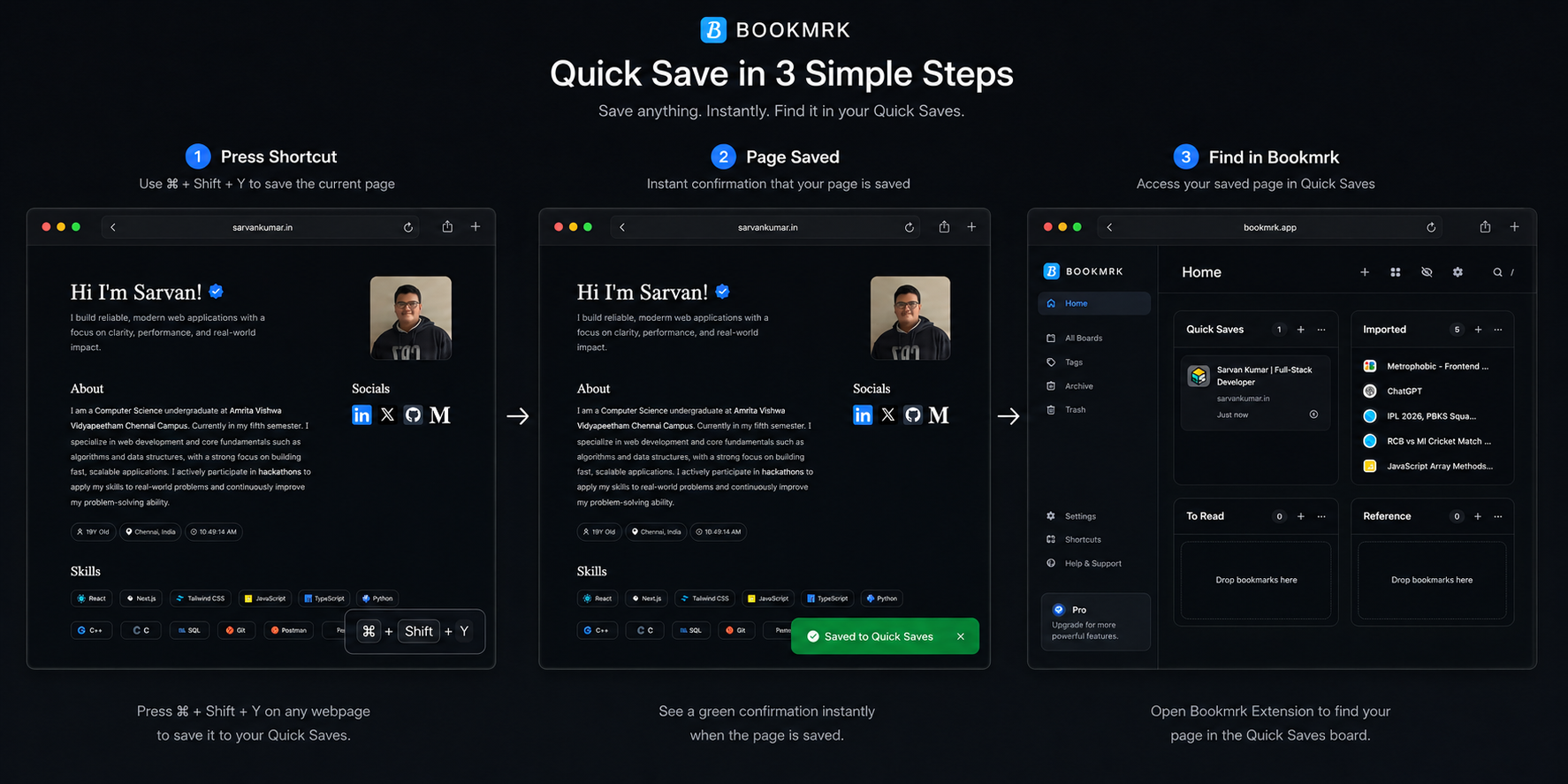 Quick Save Workflow